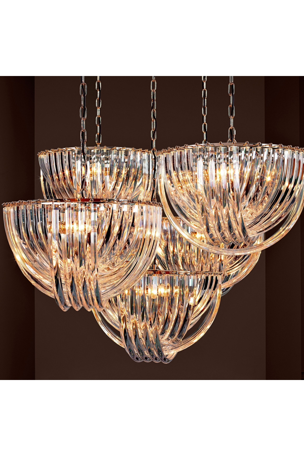 Lucite Loop Chandelier | Eichholtz Murano | OROA TRADE