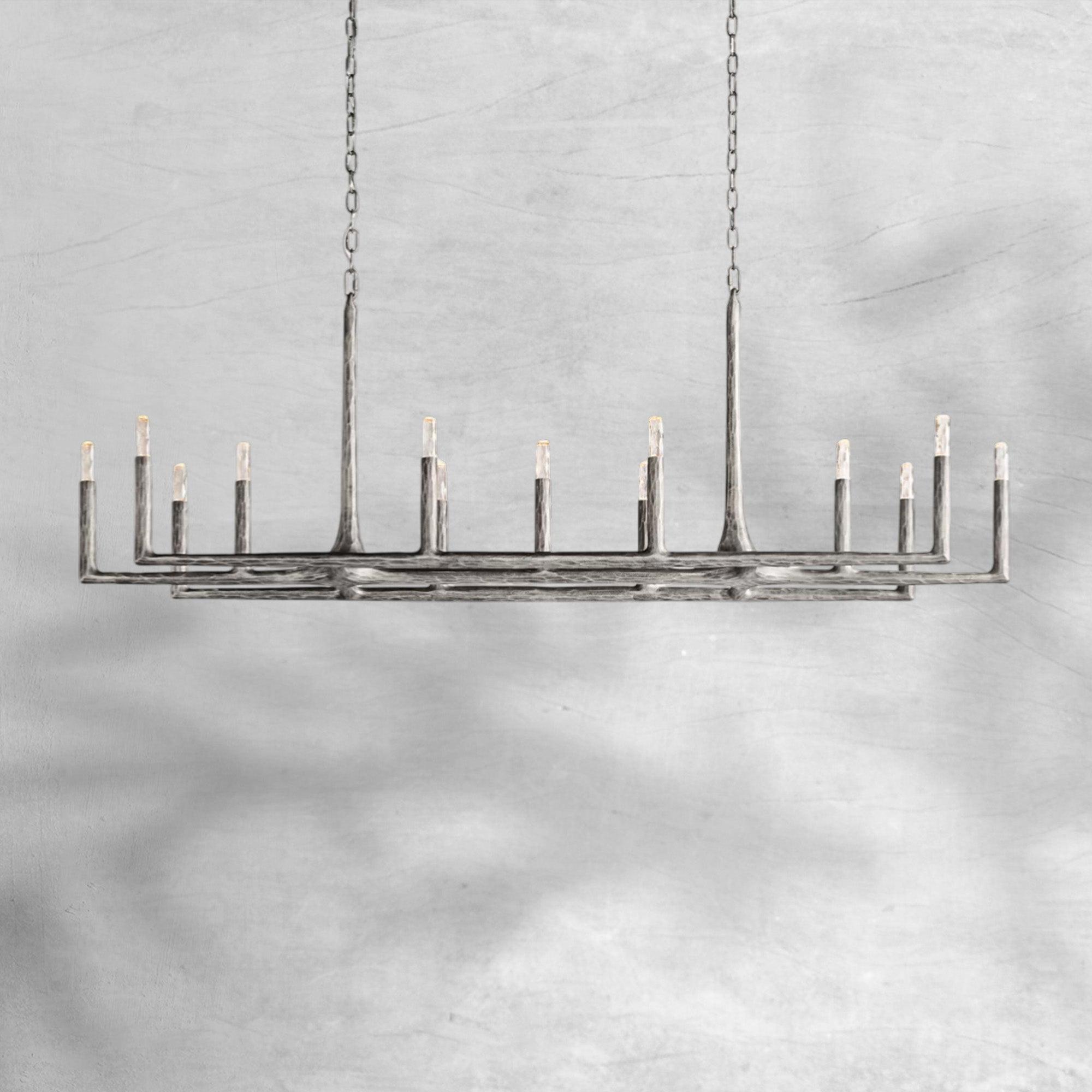 Thalen Forged Linear Chandelier 54" 72" 96"