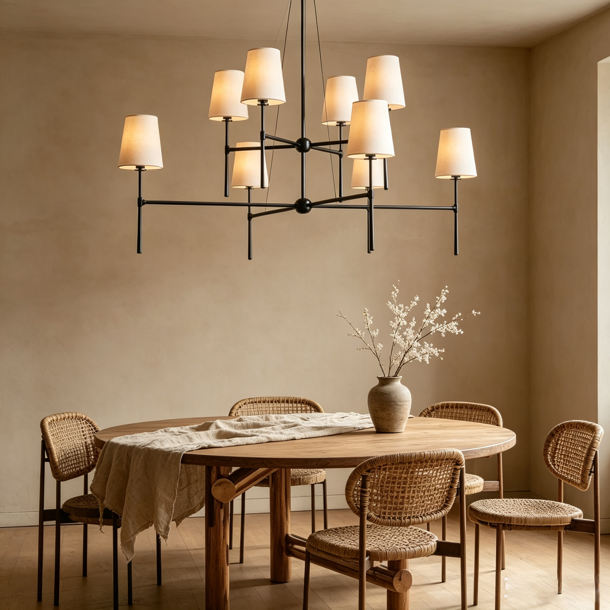 Rhodes 2-Tier Round Chandelier