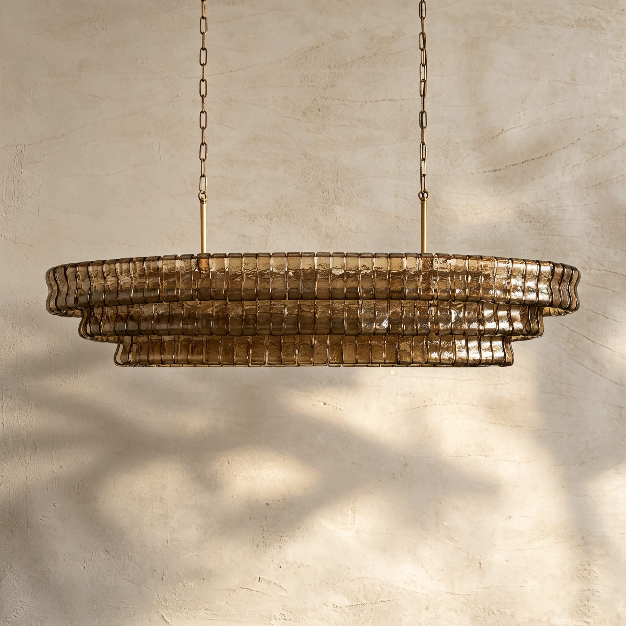 Glacien Oval Chandelier 54"W/65"W