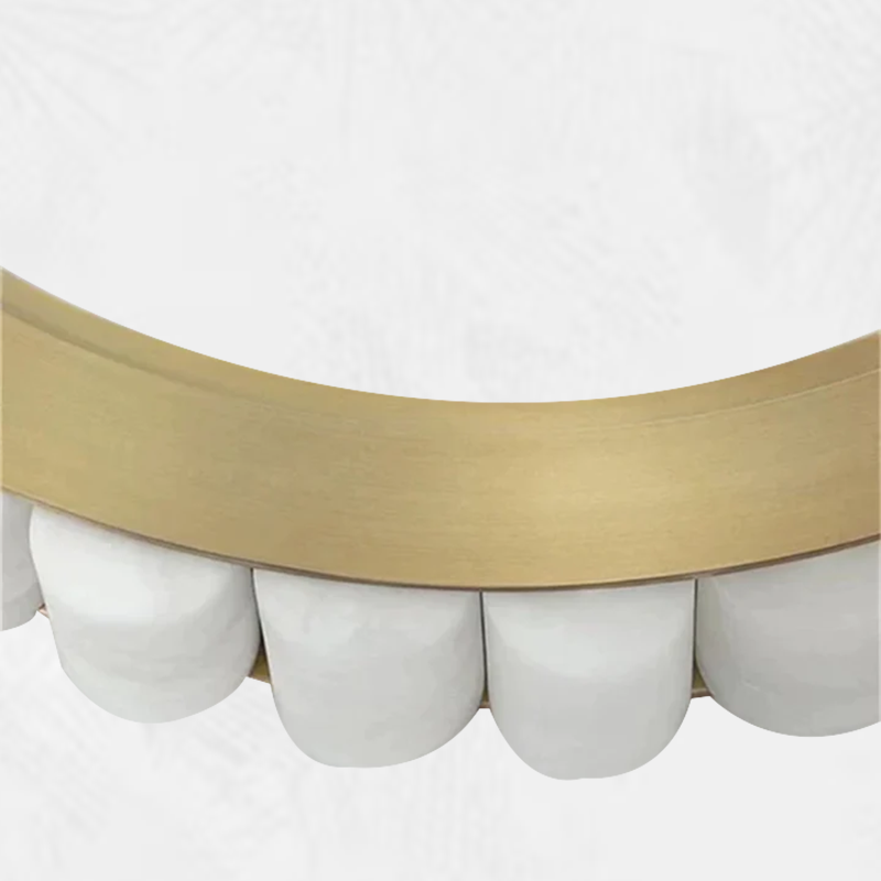 Culoud Alabaster Circle Round Pendent Light