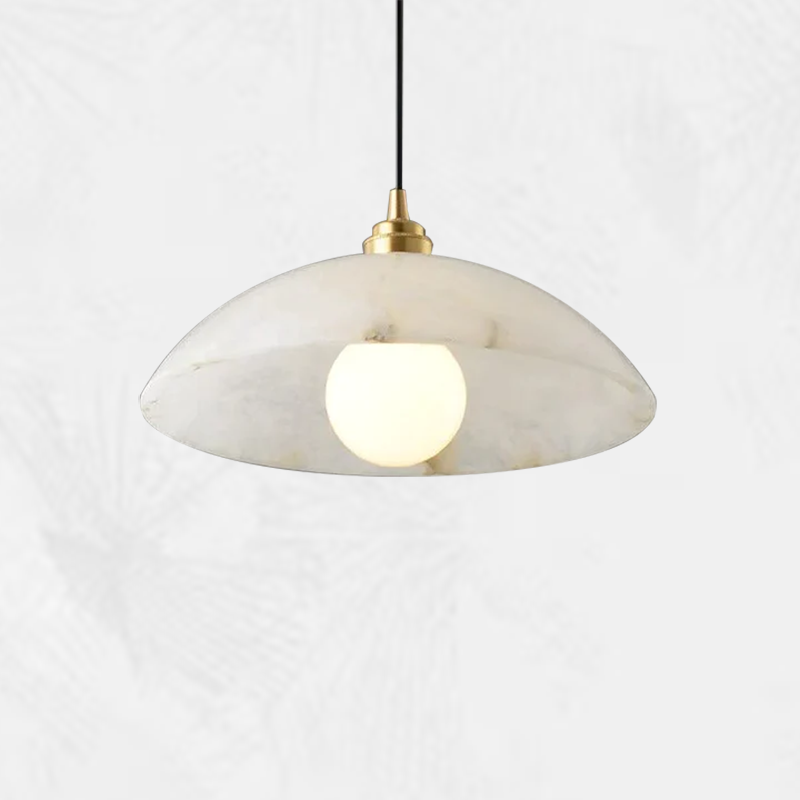 Culoud Alabaster Dome Pendant Light