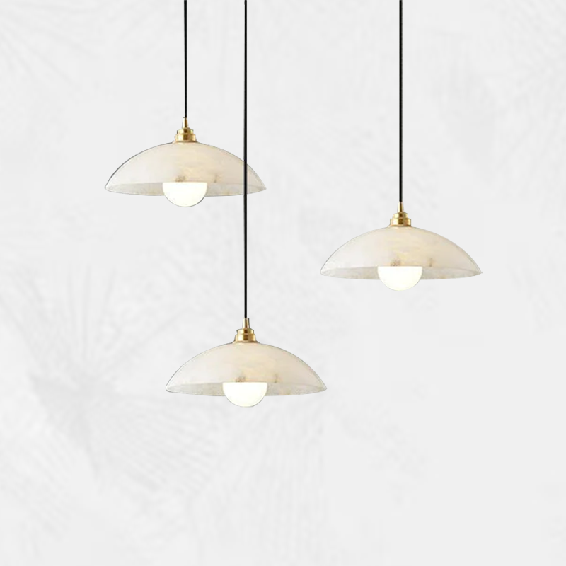 Culoud Alabaster Dome Pendant Light