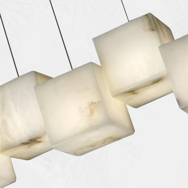 Culoud Alabaster Cubic Pendant