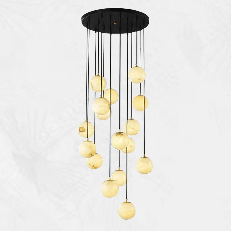 Culoud Alabaster Global Pendant Chandelier