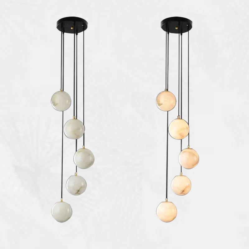Culoud Alabaster Global Pendant Chandelier