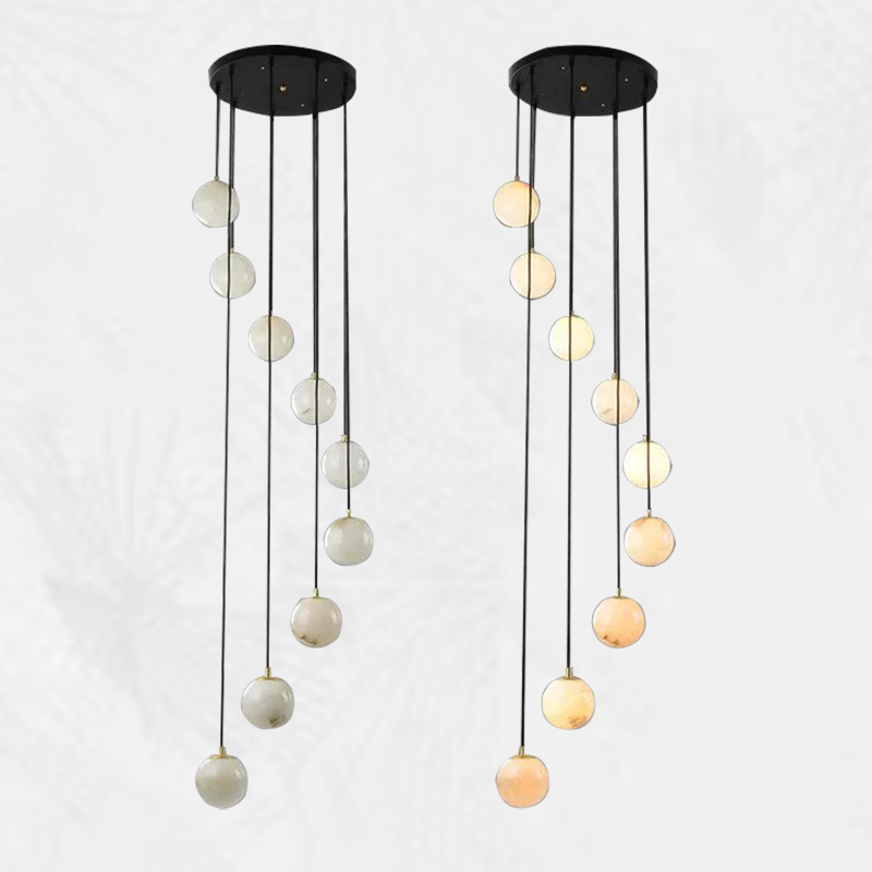 Culoud Alabaster Global Pendant Chandelier