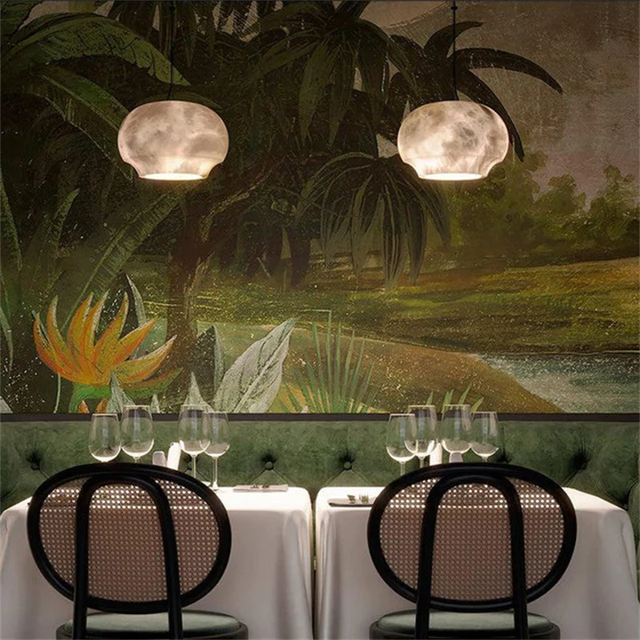 Culoud Alabaster Dome Pendant Light