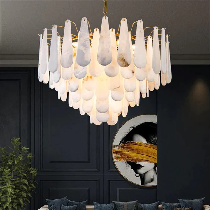 Culoud Alabaster Foyer Chandelier Lighting