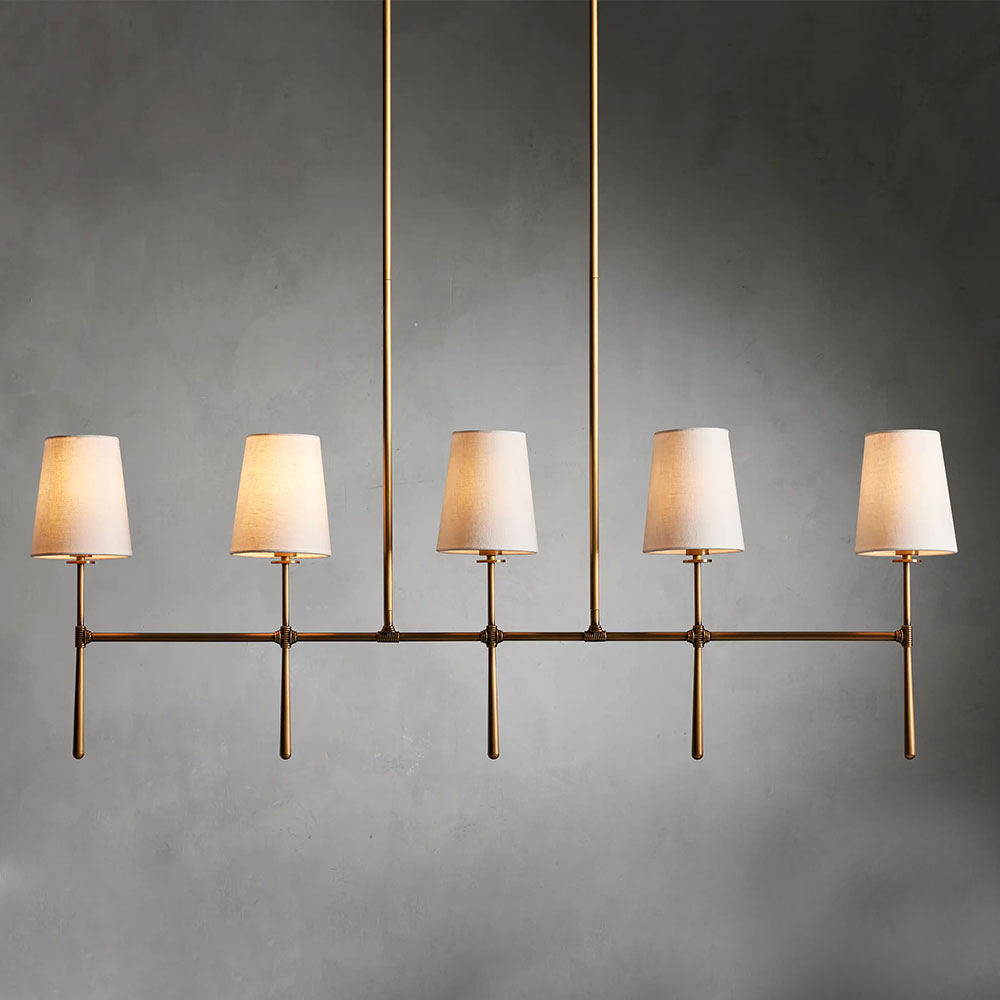 Rhodes Linear Chandelier 5 Light / 6 Light