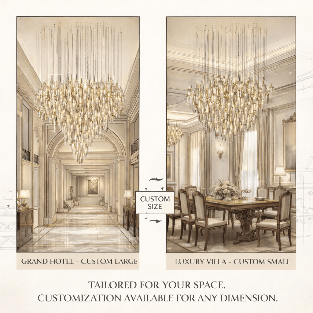 Vitara Glass Drop Chandelier