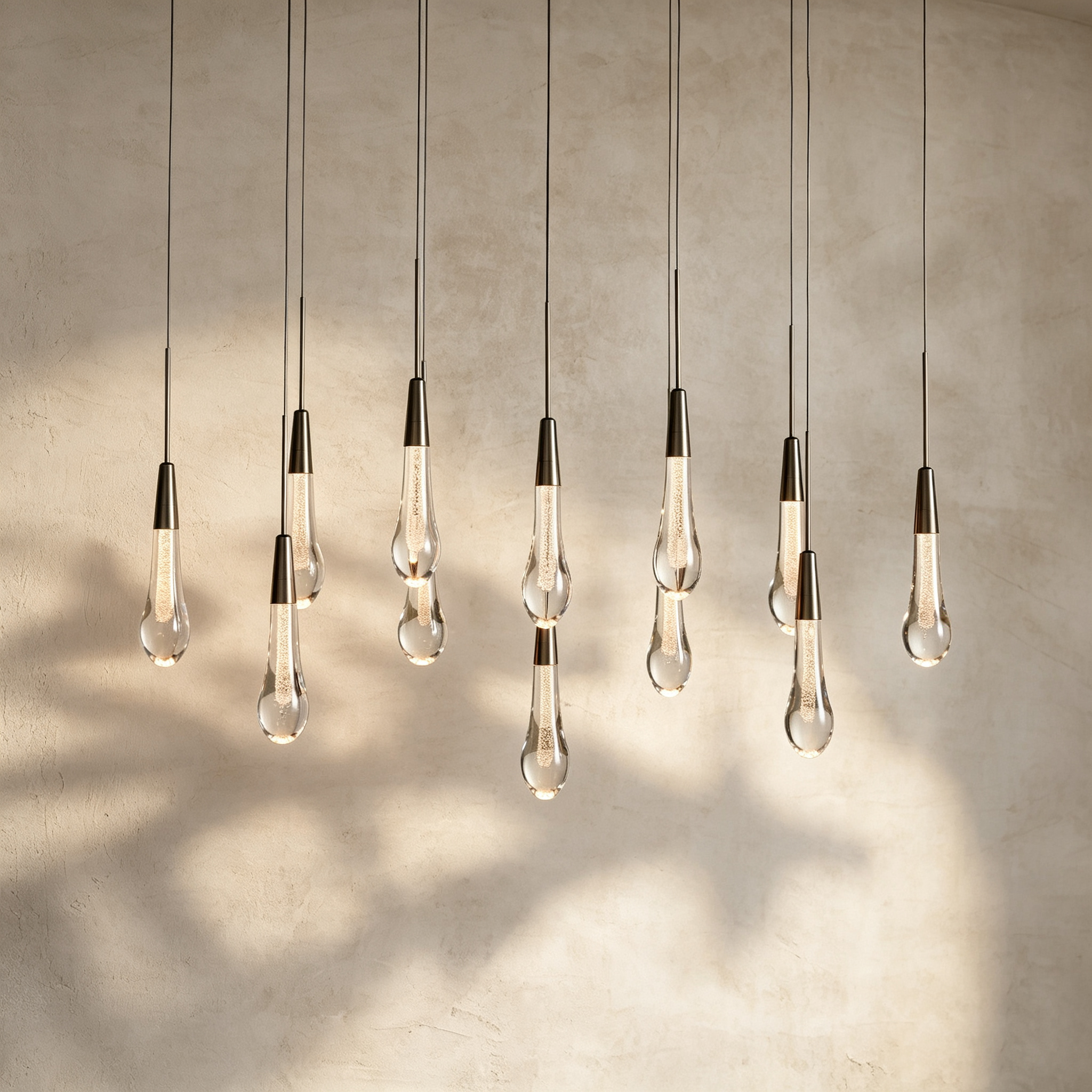 Soltaire Linear Chandelier 37"50"70"