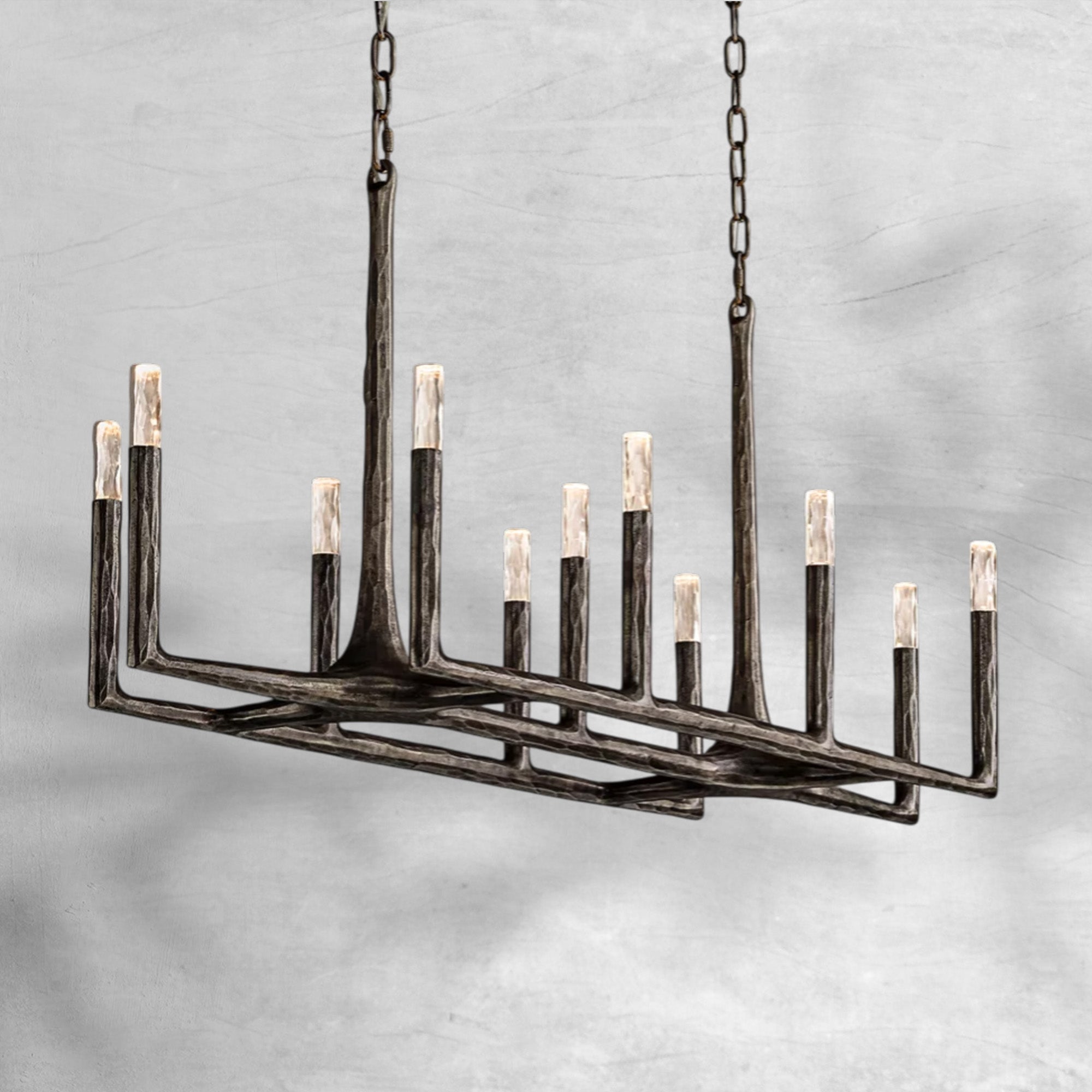 Thalen Forged Linear Chandelier 54" 72" 96"