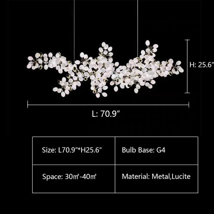 Contemporary Art Style Luxury White Grape Chandelier