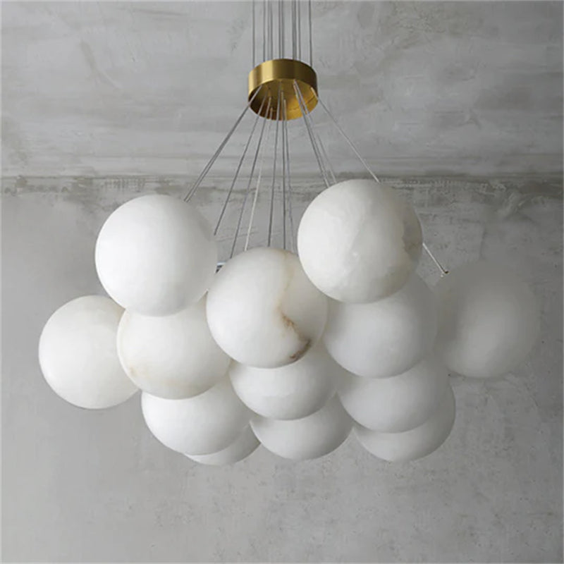 Mancy Modern Creative Alabaster ball chandelier
