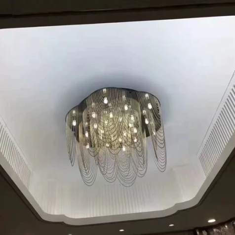 Post-Modern Art Flower Multi-tier Stainless Steel Pendant Chandelier for Living/Dining Room/Bedroom
