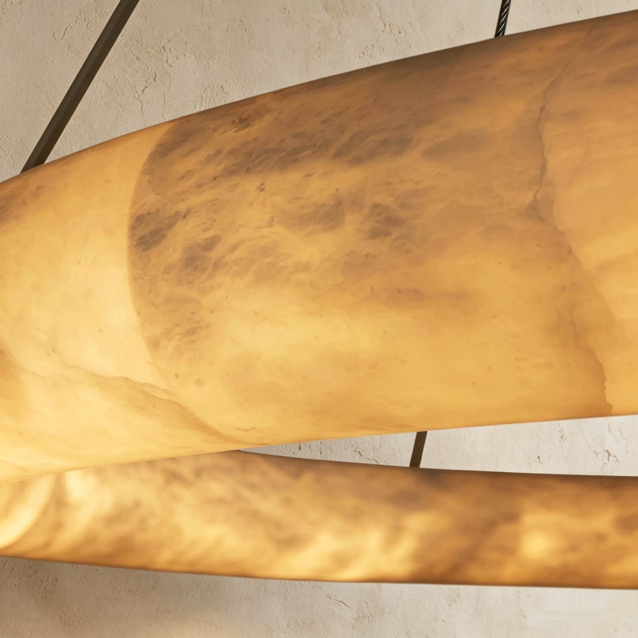 Halima Halo Alabaster Chandelier
