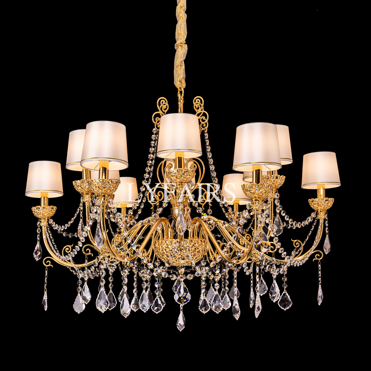 Baroque Revival Crystal Chandelier with Jewelry-Level Craft and Crystals