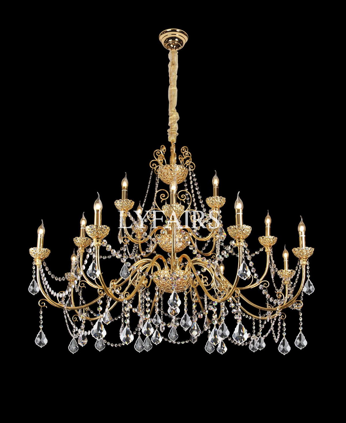 Baroque Revival Crystal Chandelier with Jewelry-Level Craft and Crystals