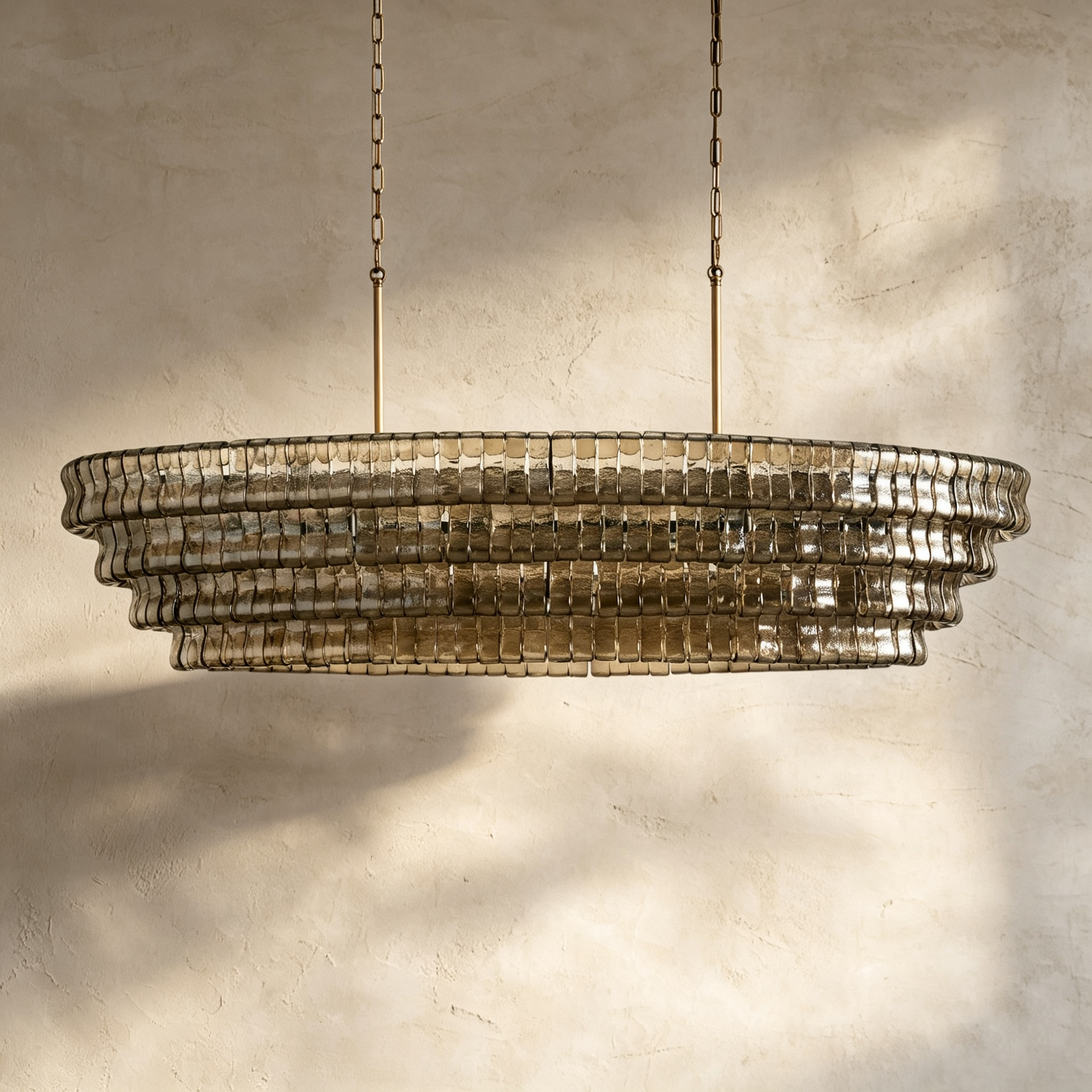 Glacien Oval Chandelier 54"W/65"W
