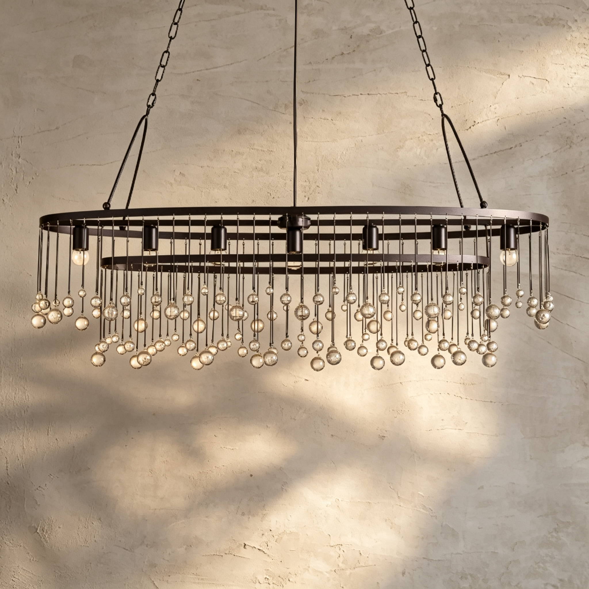 Aubrey 7 Light Oval Chandelier