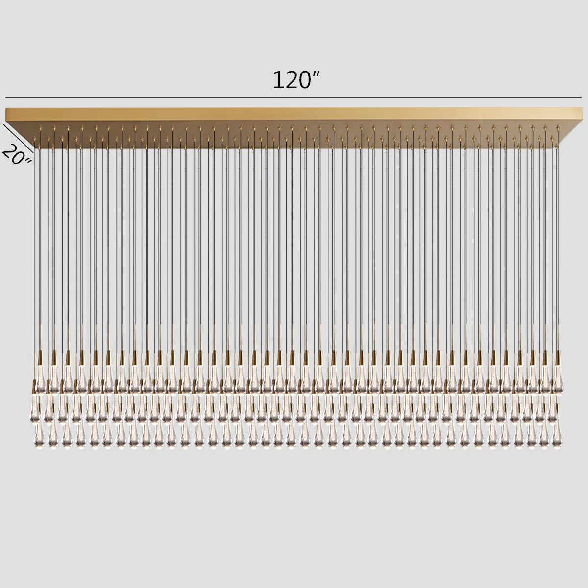 Solitaire Linear Chandelier