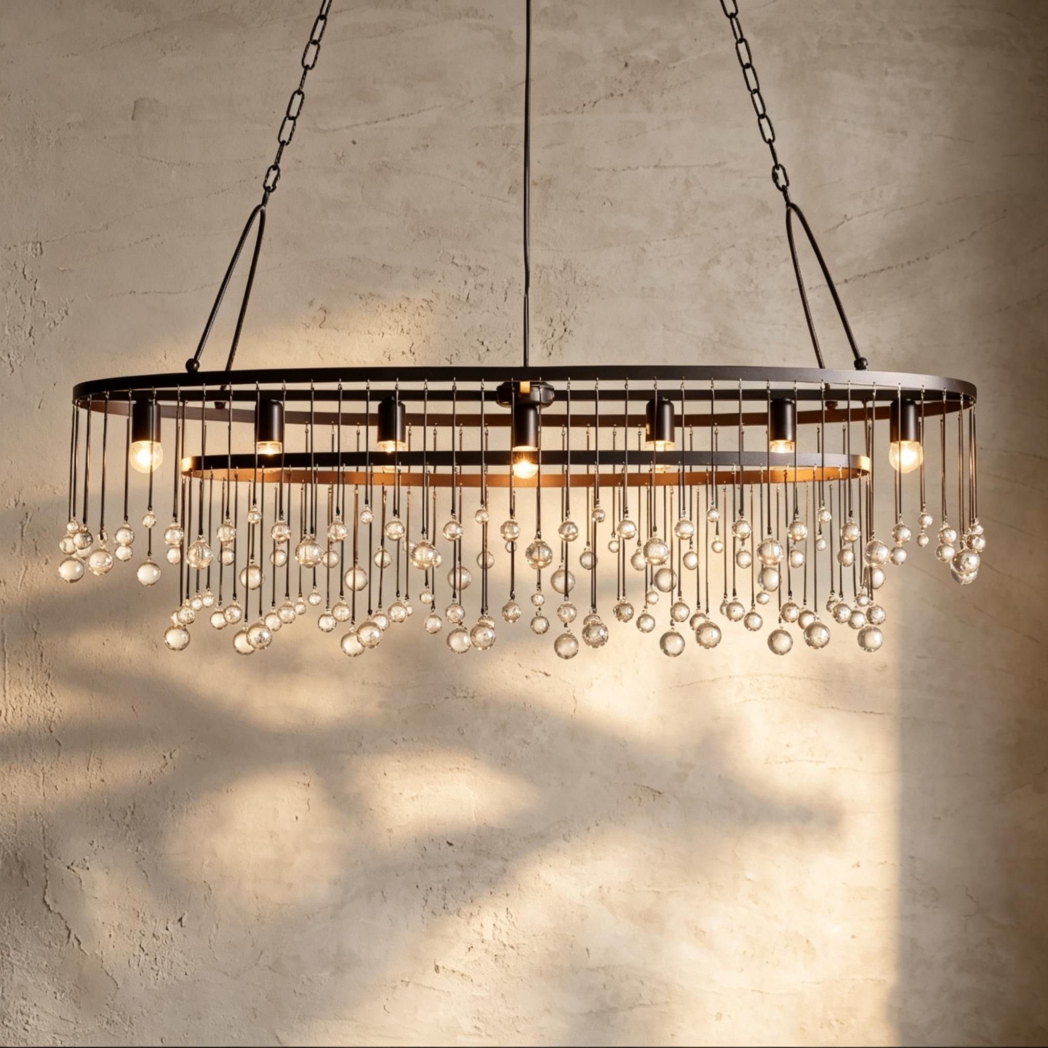 Aubrey 7 Light Oval Chandelier