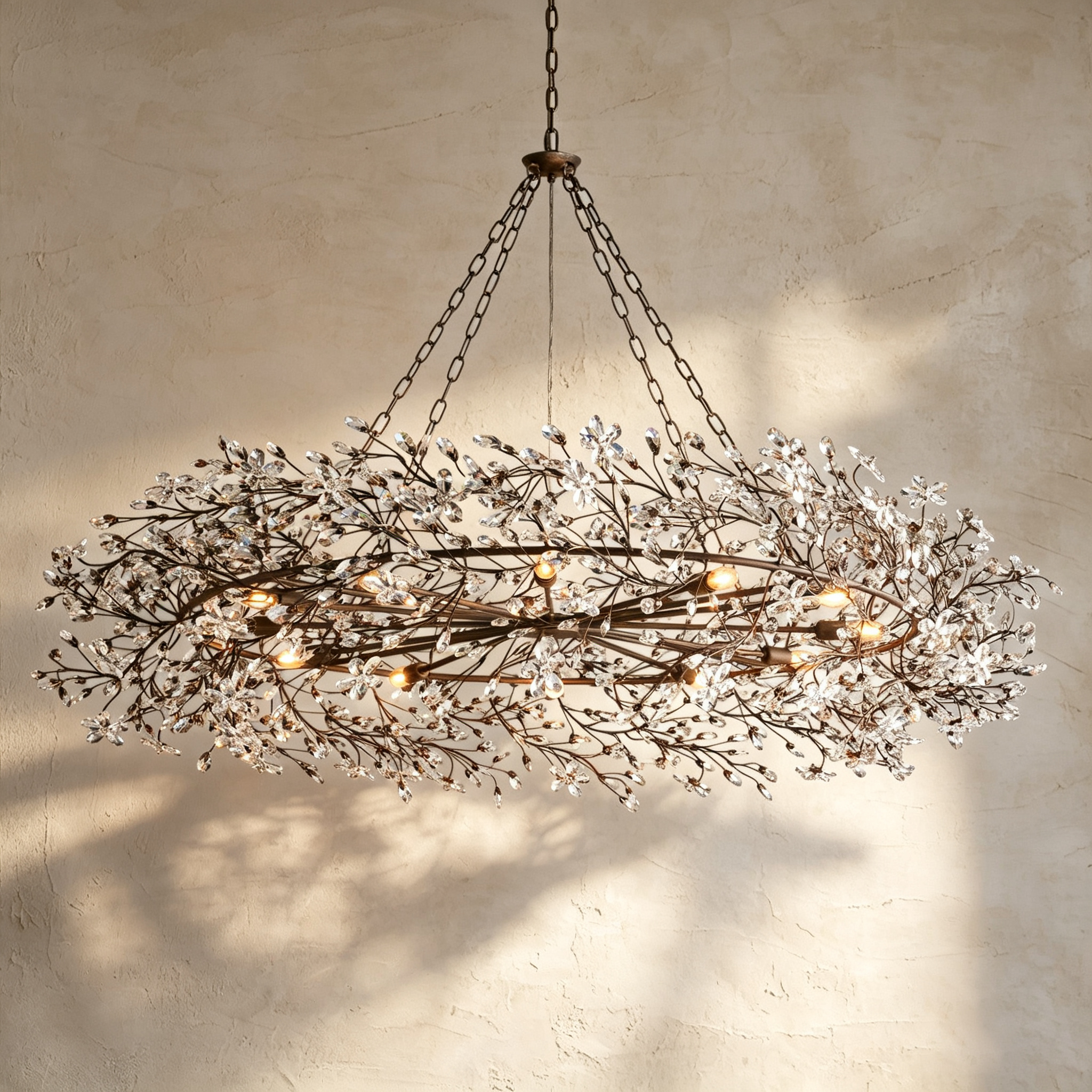 Fiore Crown Chandelier 39" 48" 60"