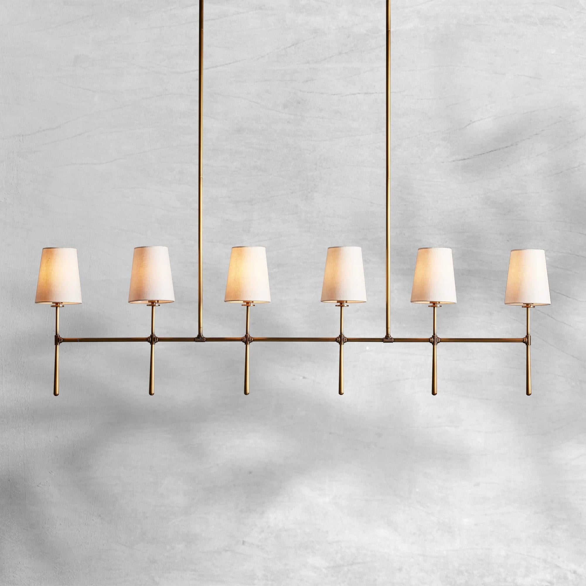 Rhodes Linear Chandelier 5/6 Light