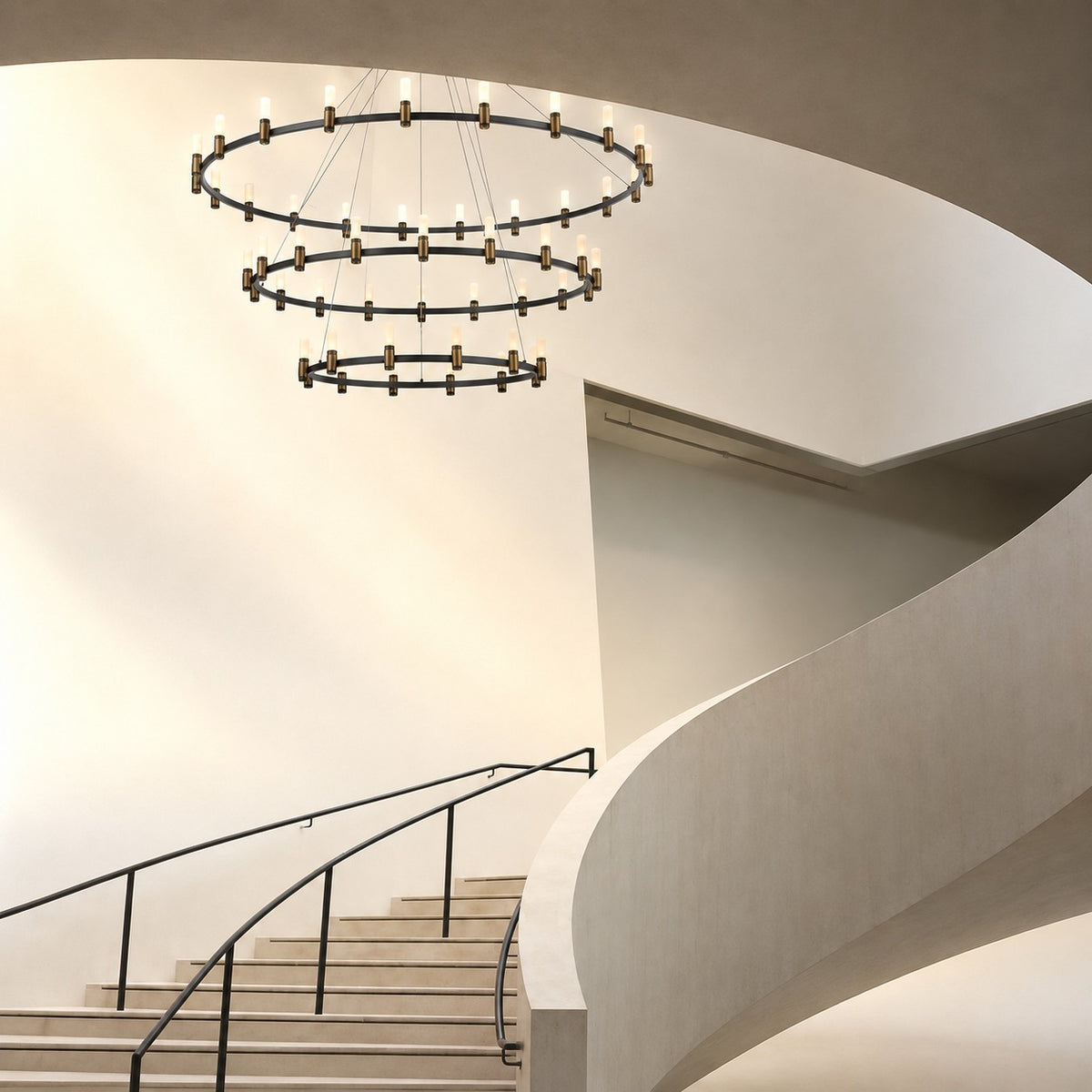 3-Tier Round LED Chandelier