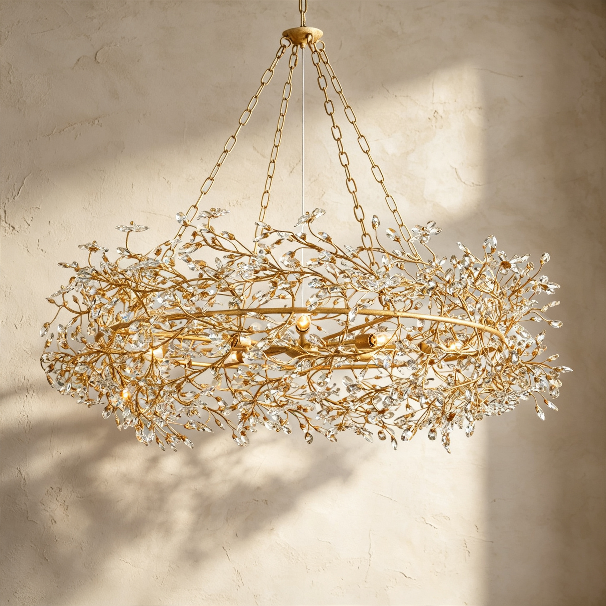 Fiore Crown Chandelier 39" 48" 60"
