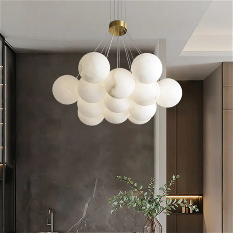Mancy Modern Creative Alabaster ball chandelier