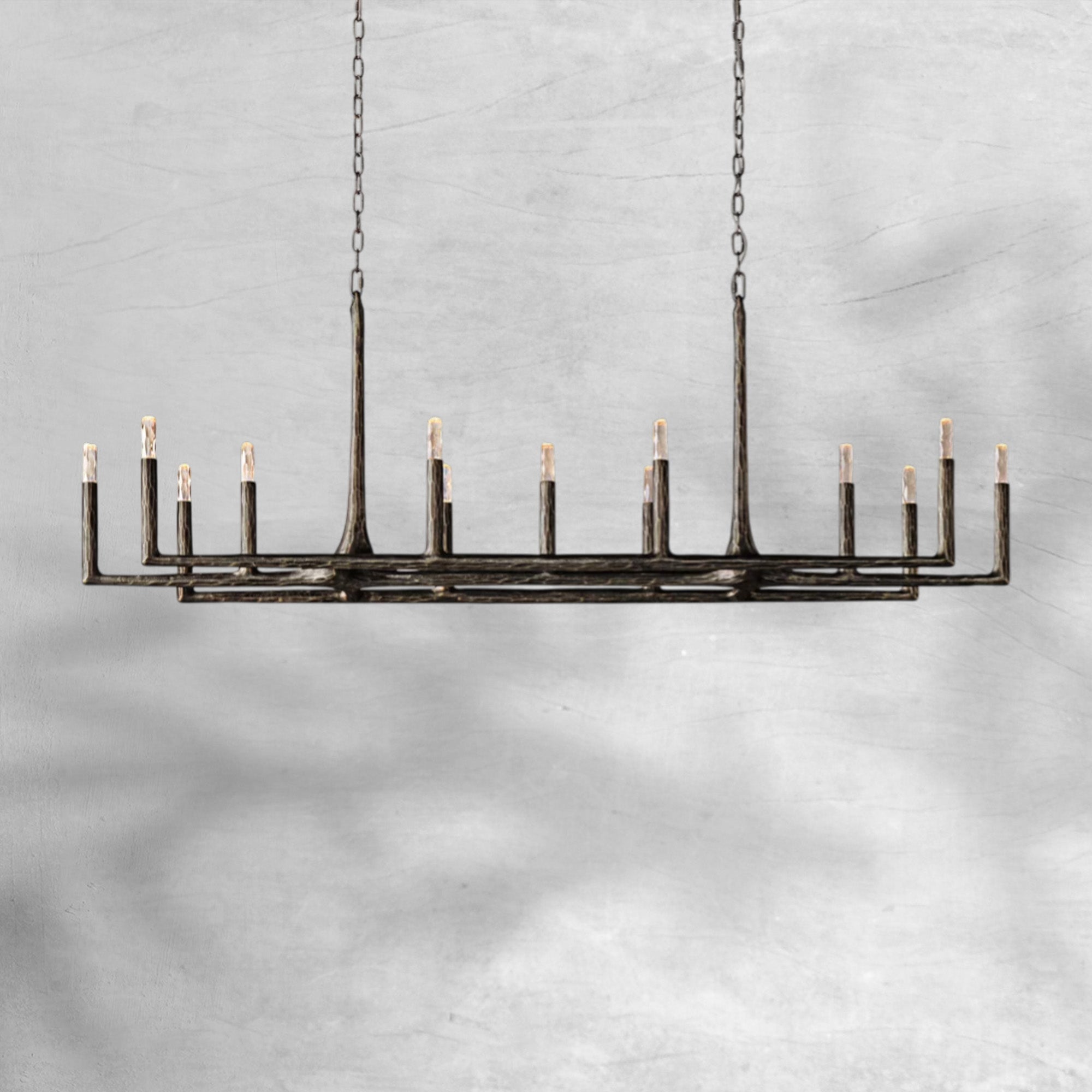 Thalen Forged Linear Chandelier 54" 72" 96"