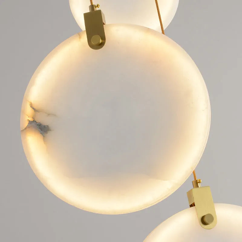 Nirvana Marble disc Round Chandelier