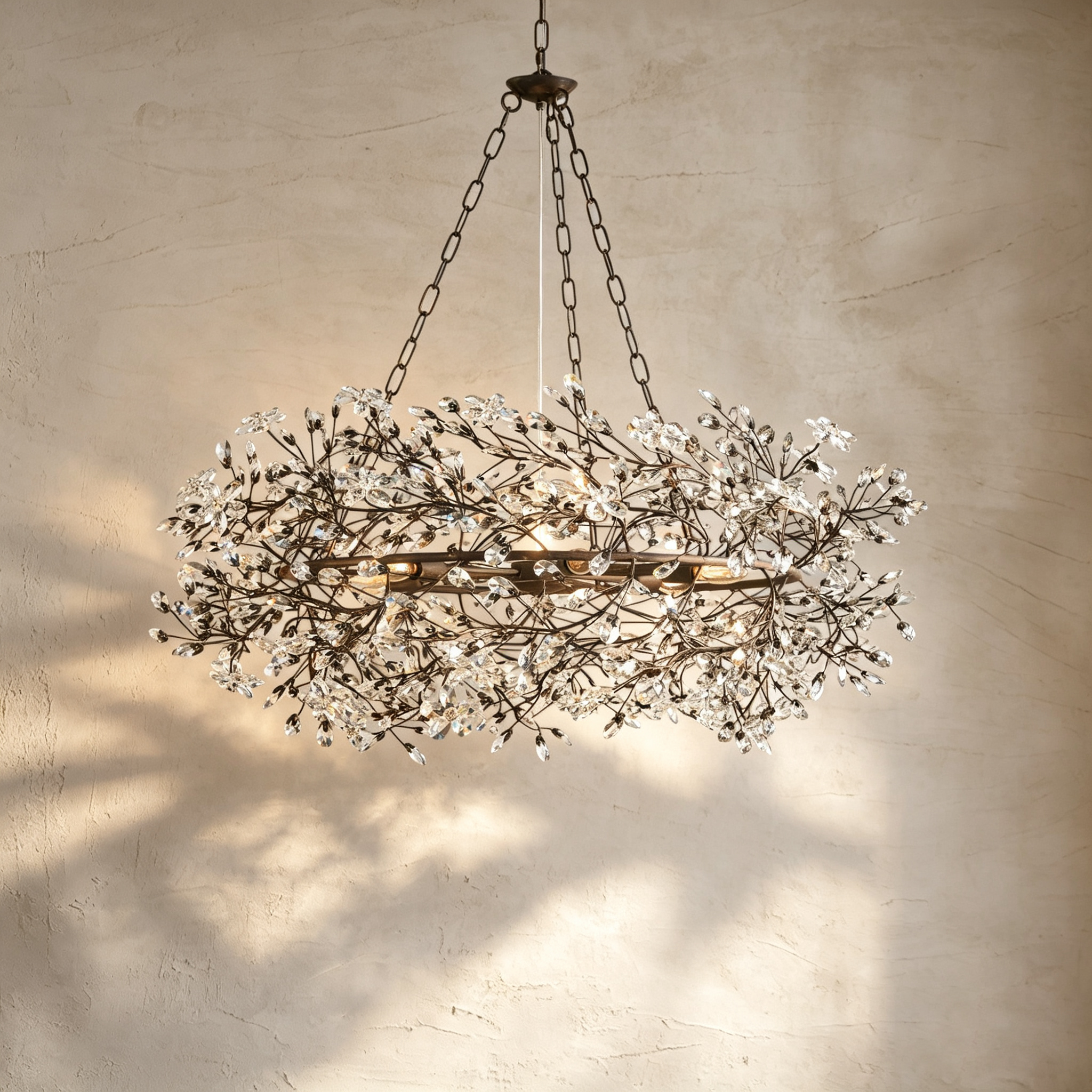 Fiore Crown Chandelier 39" 48" 60"
