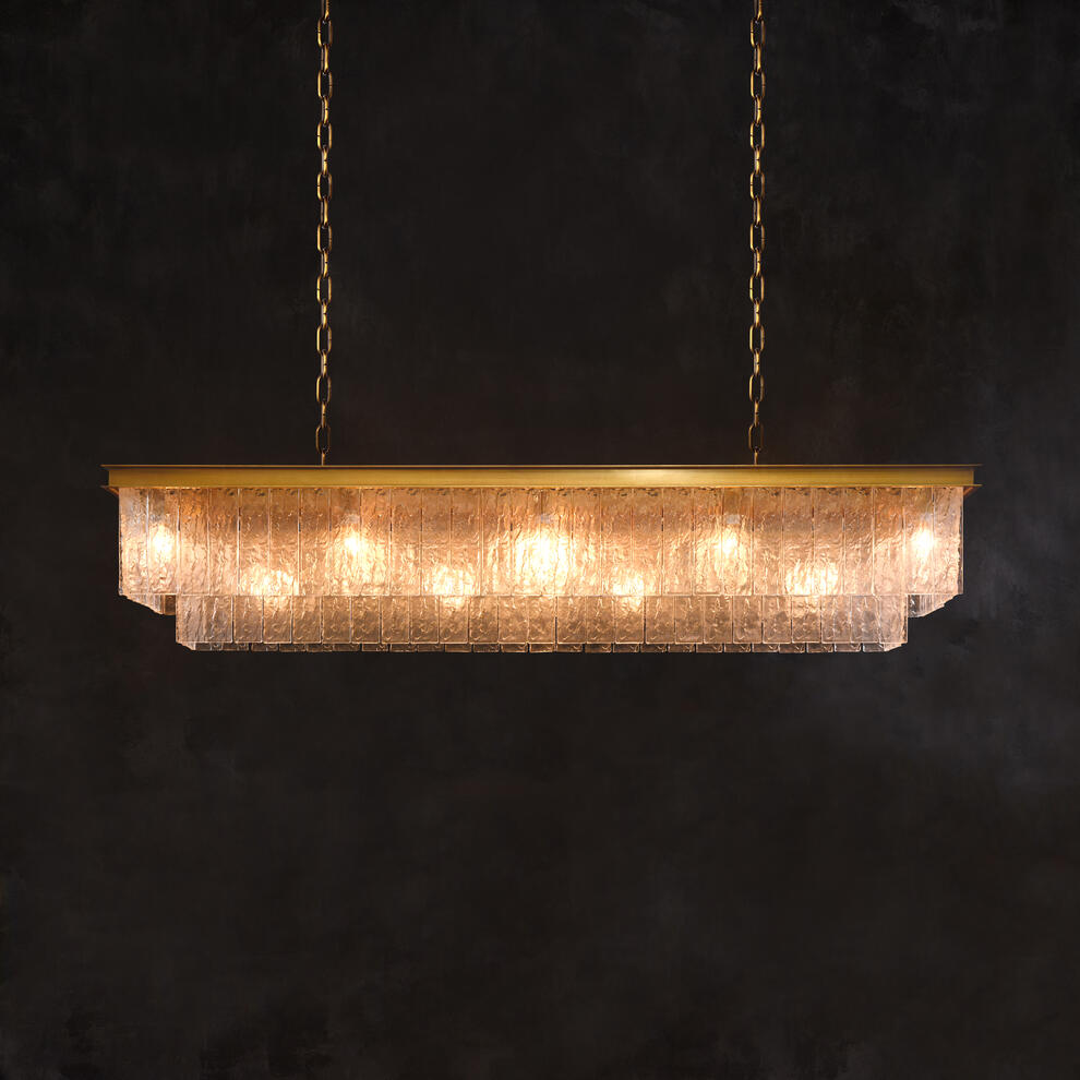 Bark Rectangular Pendant
