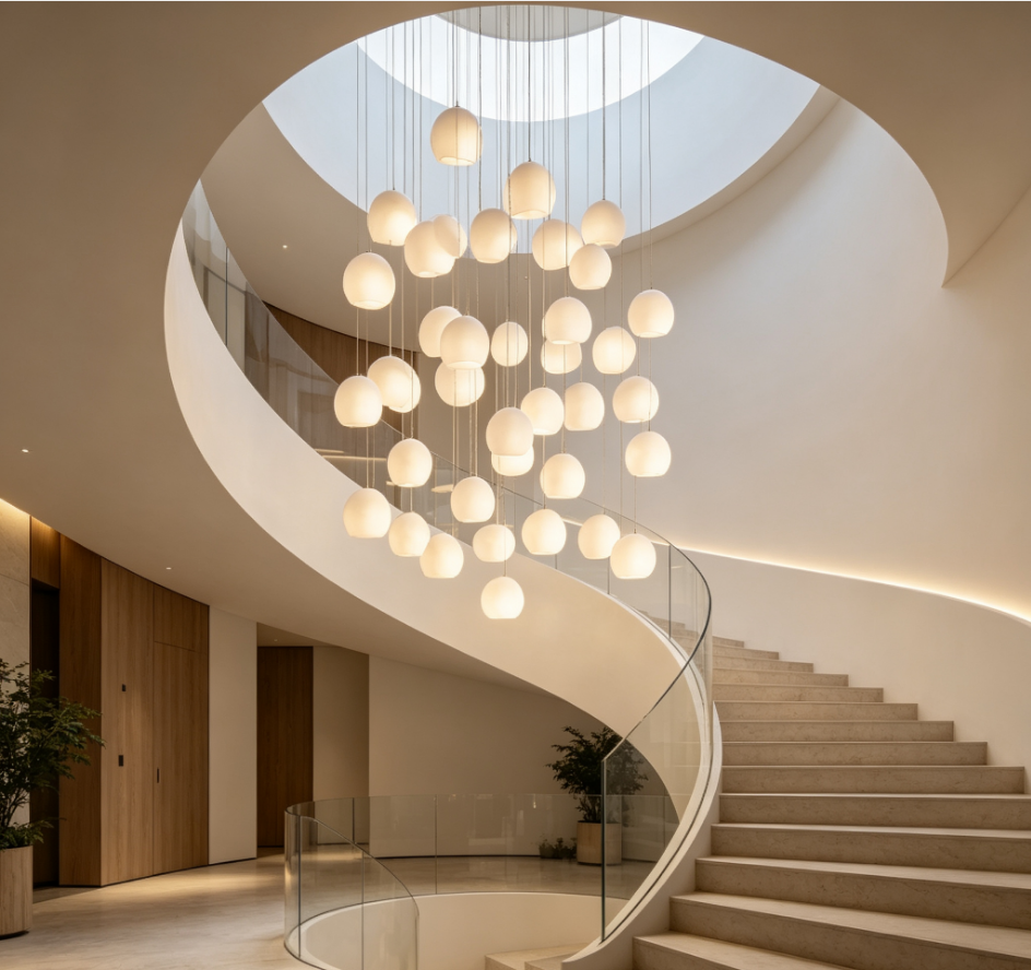 Maeva Round Chandelier 3/7/15/36 Light