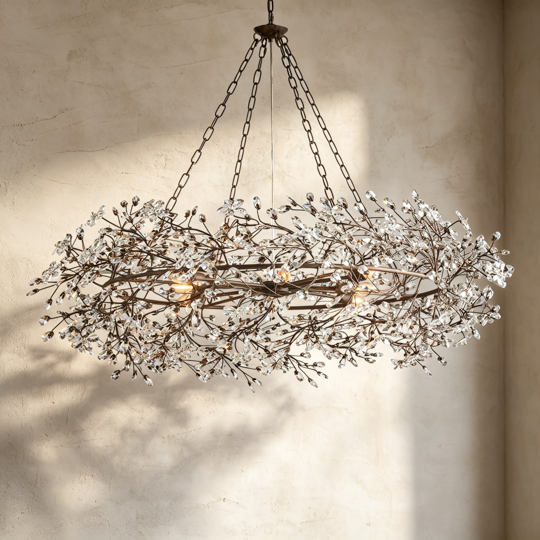 Fiore Crown Chandelier 39" 48" 60"