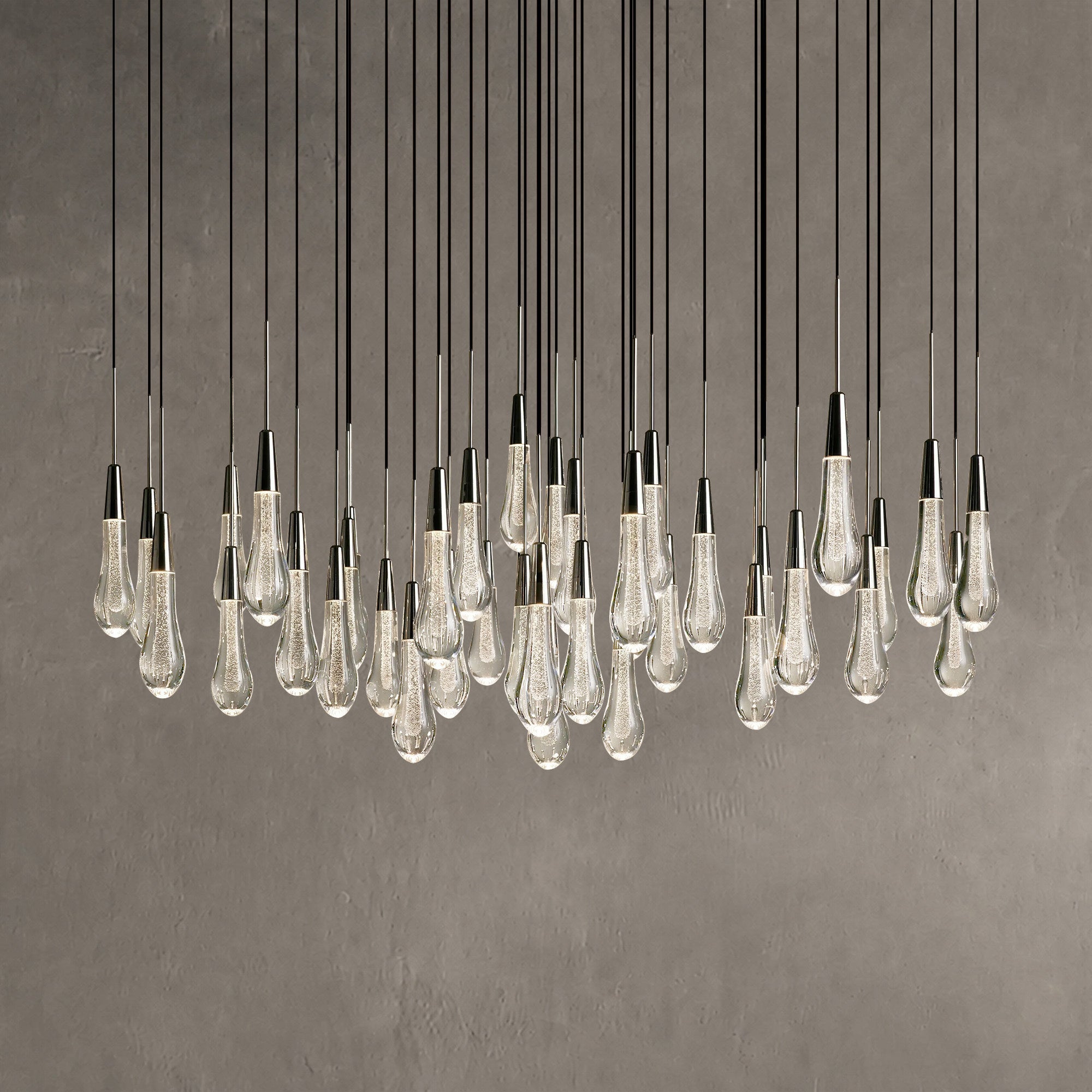 Soltaire Round Chandelier 17" 24" 36“ 58“