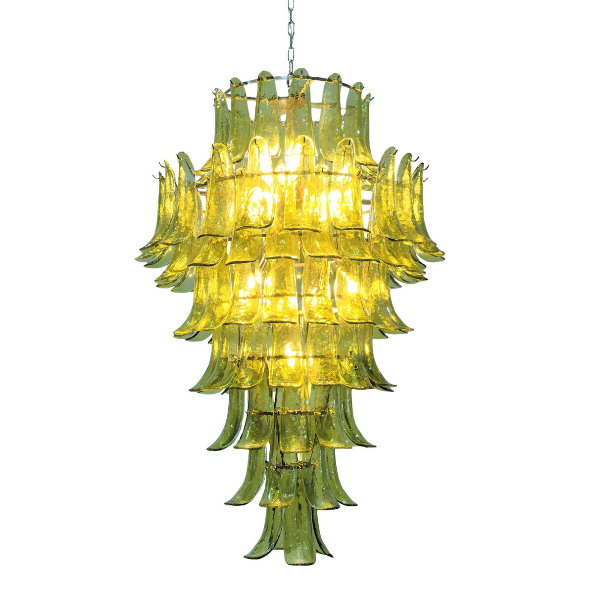 Green Petalo Murano Chandelier
