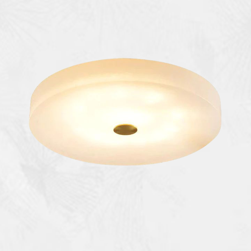 Culoud Modern Round Alabaster Flush Mounted chandelier