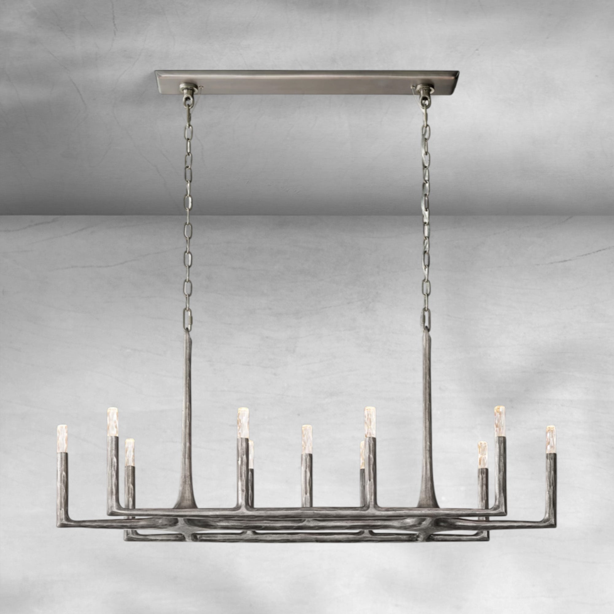 Thalen Forged Linear Chandelier 54" 72" 96"