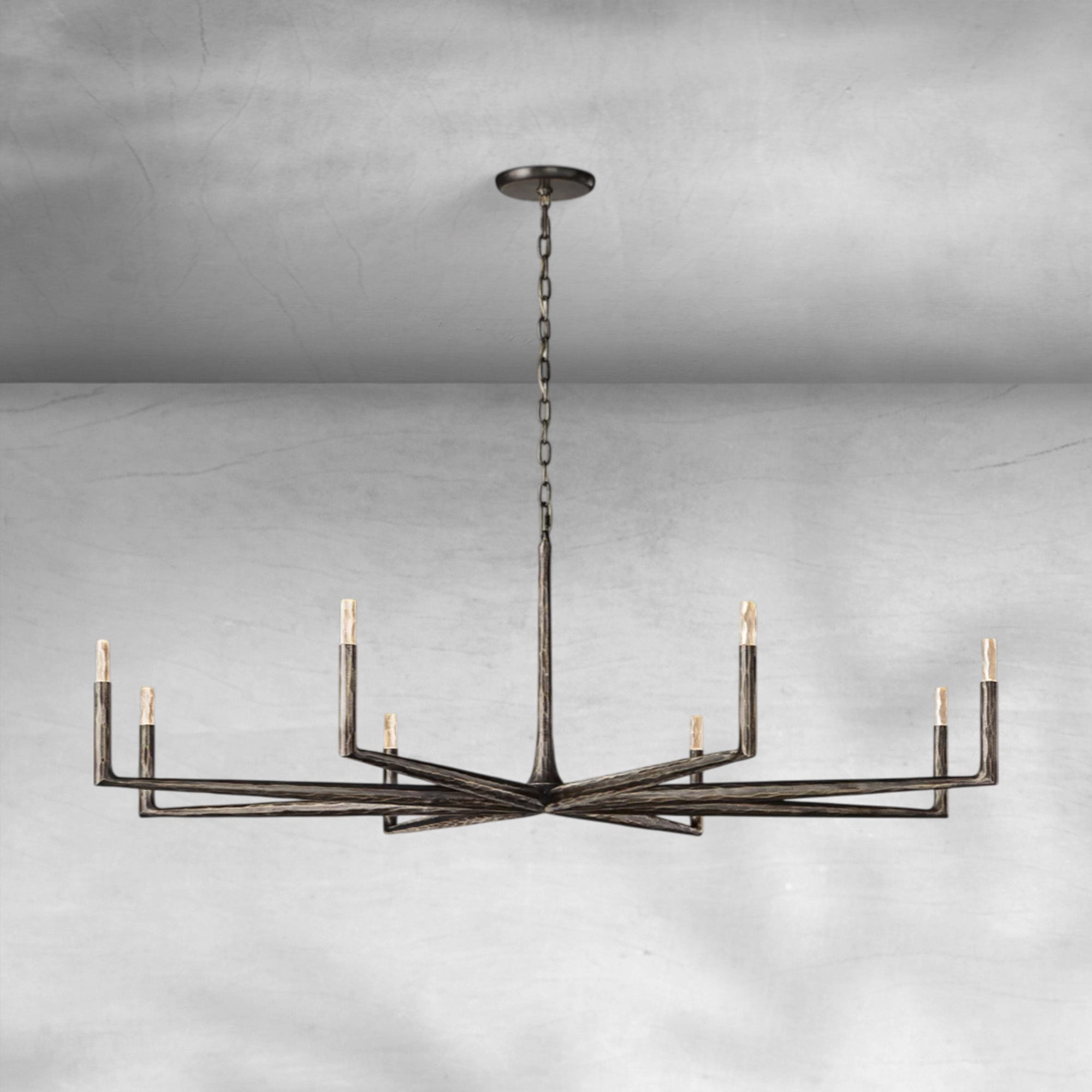 Thalen Forged Round Chandelier 36" 48” 60” 72”
