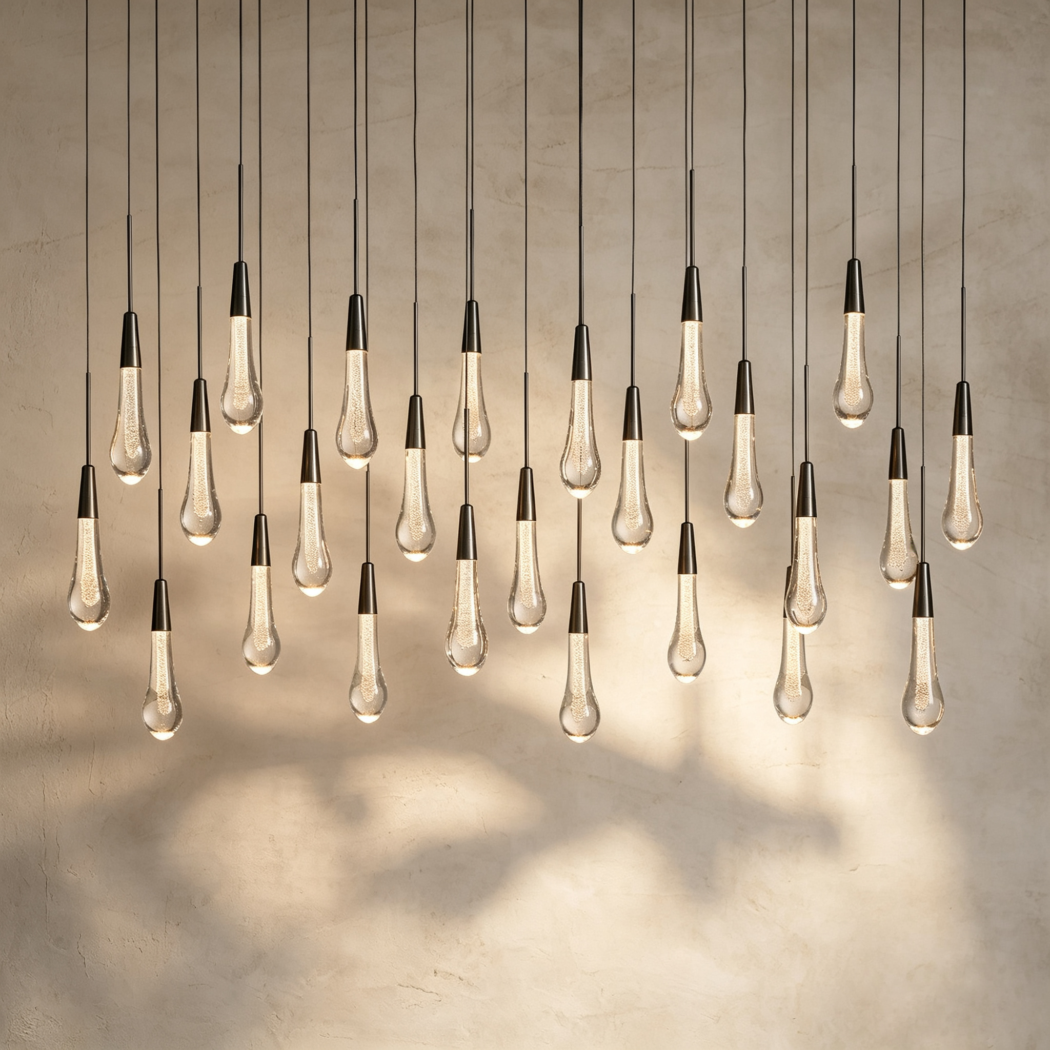 Soltaire Linear Chandelier 37"50"70"
