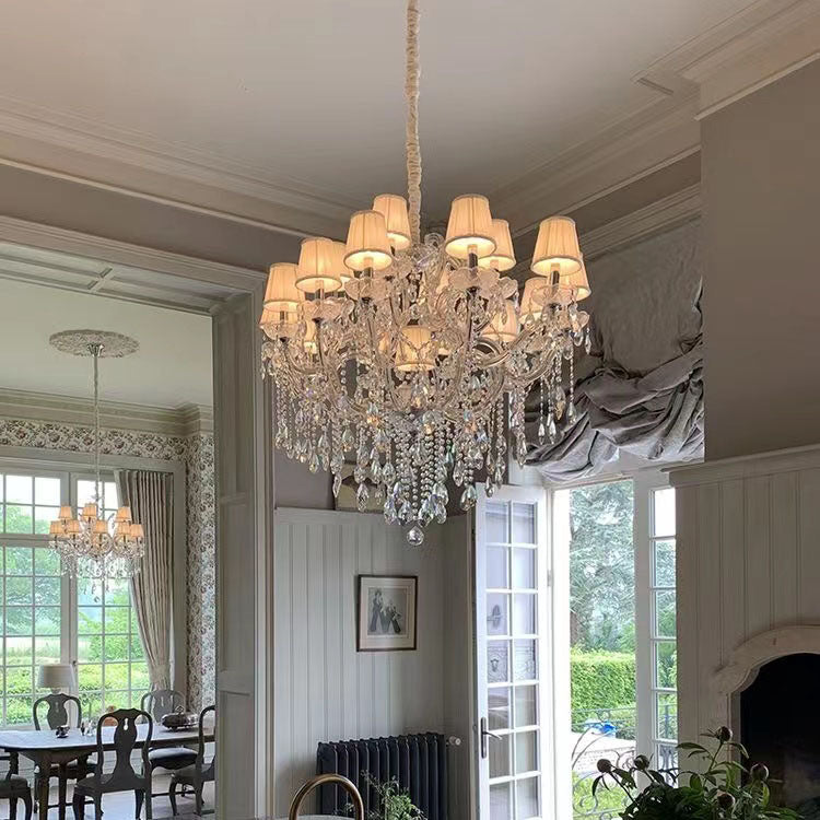 Extra Large Luxury Multi-Tiered Crystal Pendant Chandelier