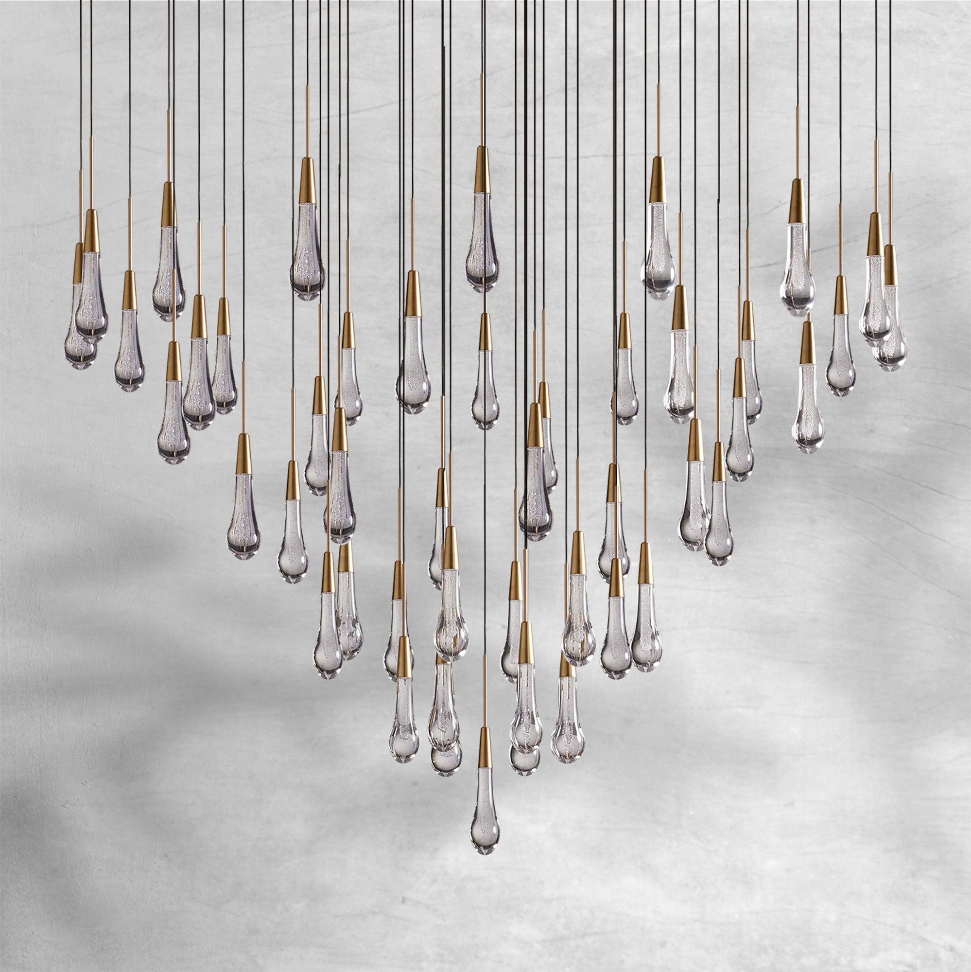 Soltaire Round Chandelier 17" 24" 36“ 48''58“