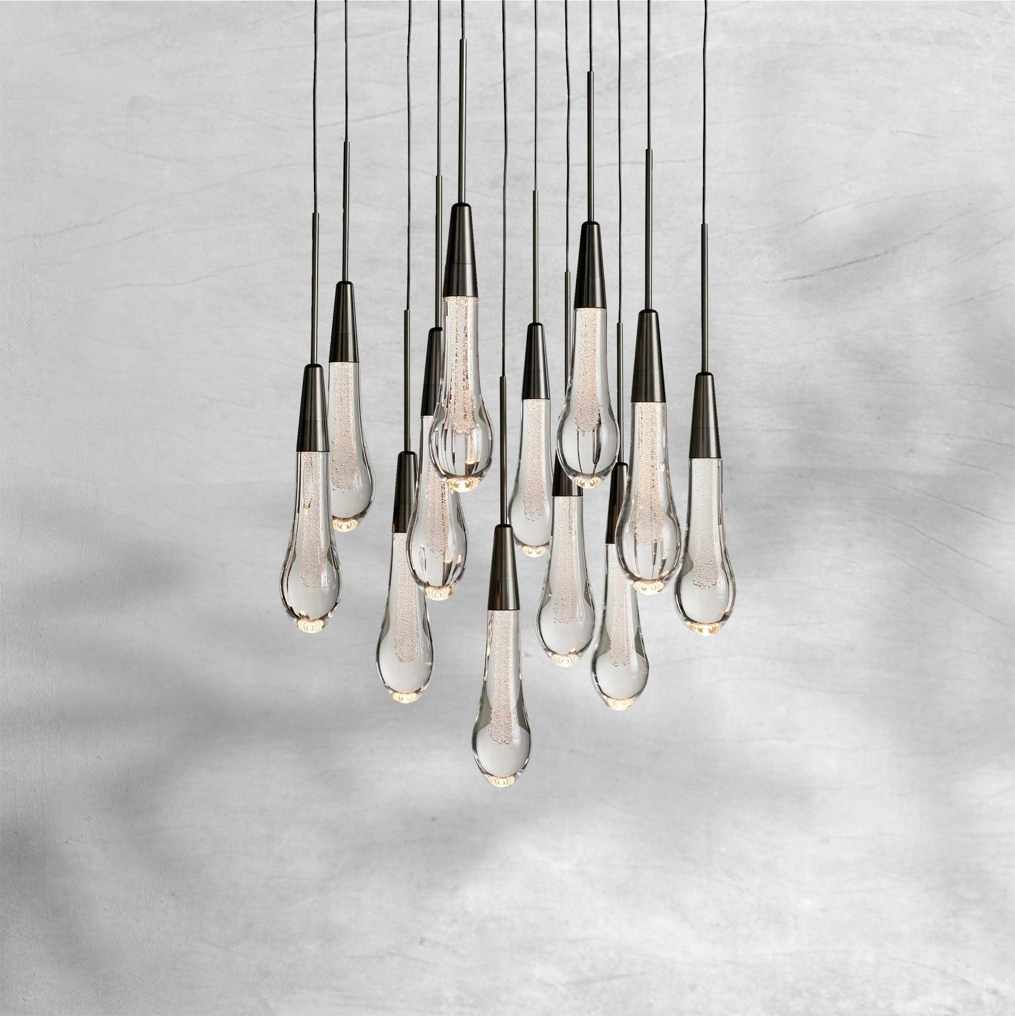 Soltaire Round Chandelier 17" 24" 36“ 48''58“