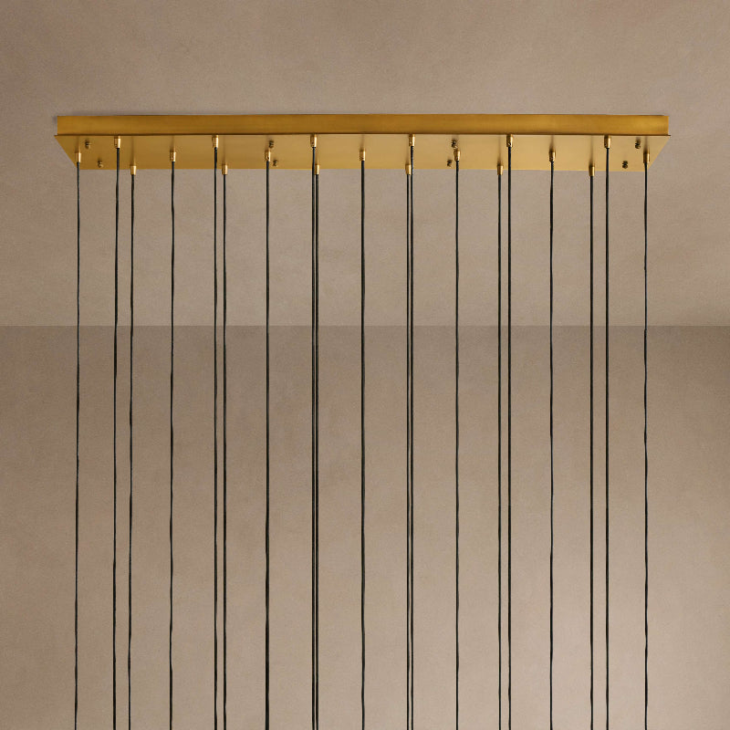 Colleena Linear Fluted Glass Chandelier