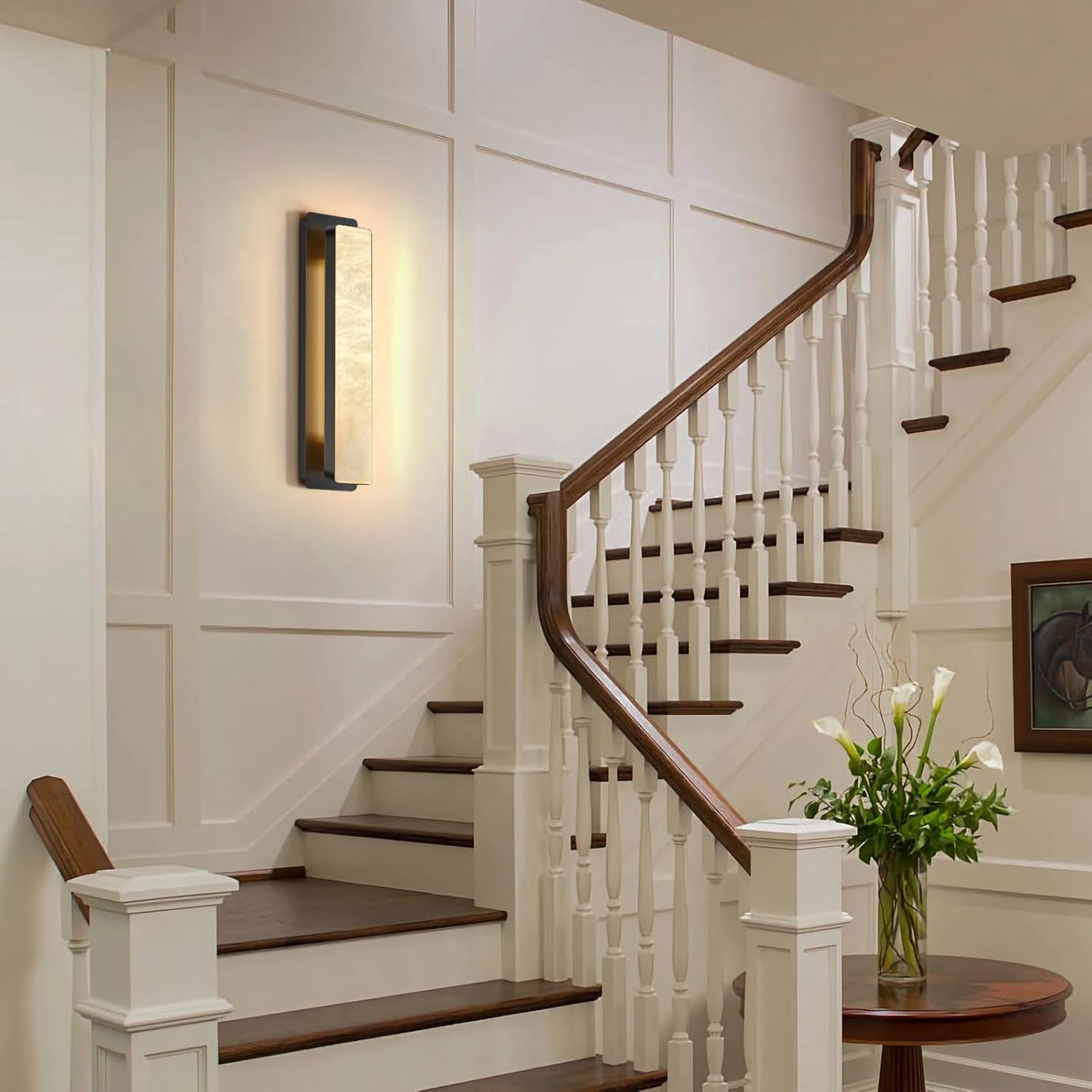 Elegant Montreux AlabasterMarble Wall Lamp with LED