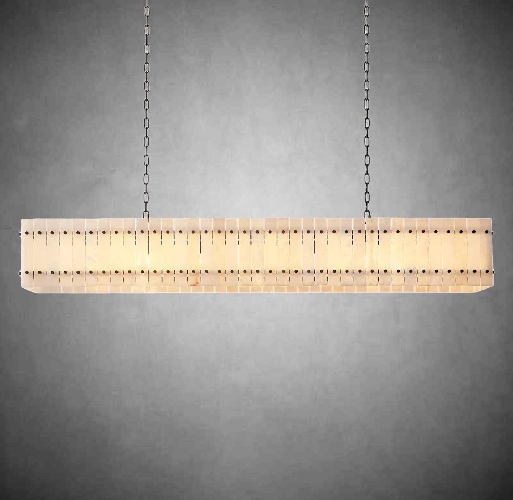 Marcus Alabaster Linear Chandelier